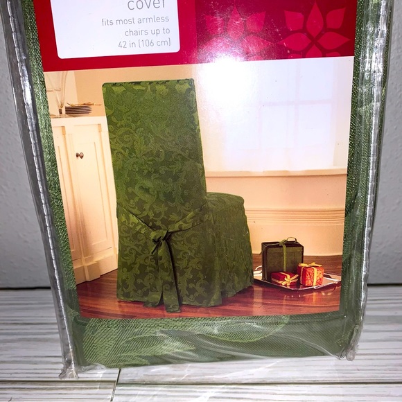 Classic Home Traditional Holiday Dining Chair Cover - Picture 5 of 8